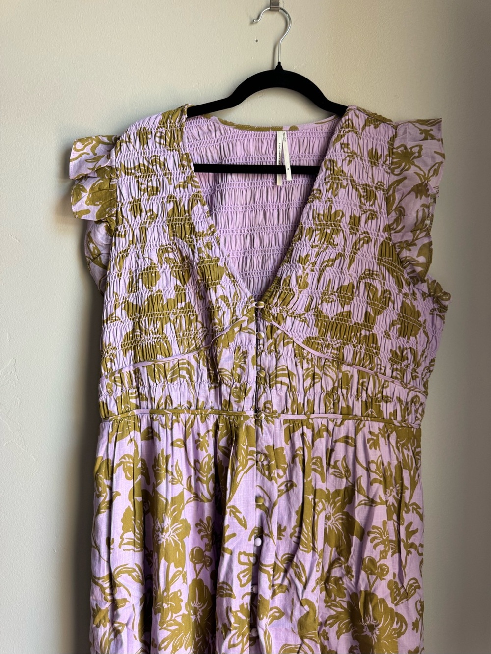 Anthropologie The Peregrine Midi Floral Dress Romantic Boho XL Cottagecore Chic - Picture 3 of 7